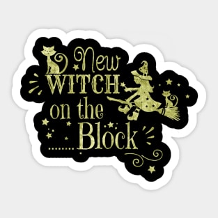 New Witch on the Block Sticker